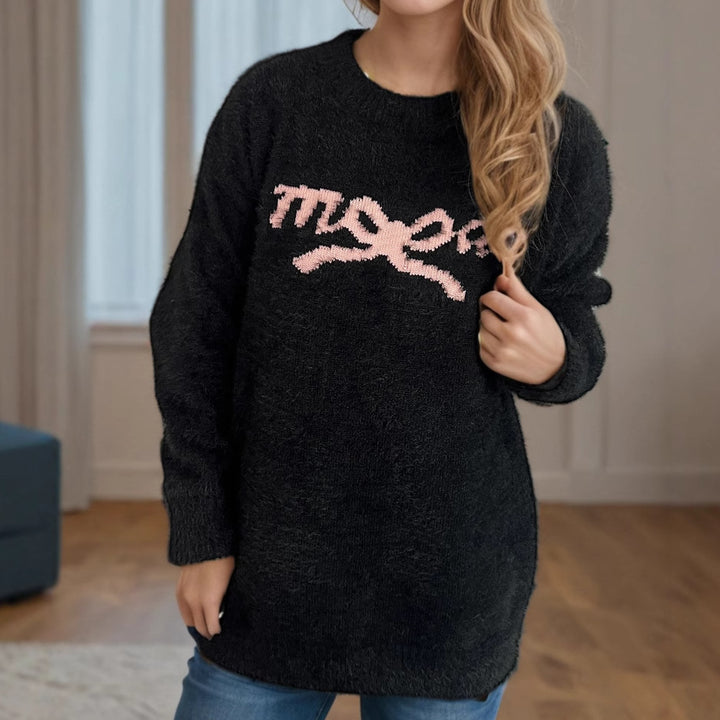 Damer tröja med hjärtligt motiv och mjukt material Mirla-Eva Jonsson