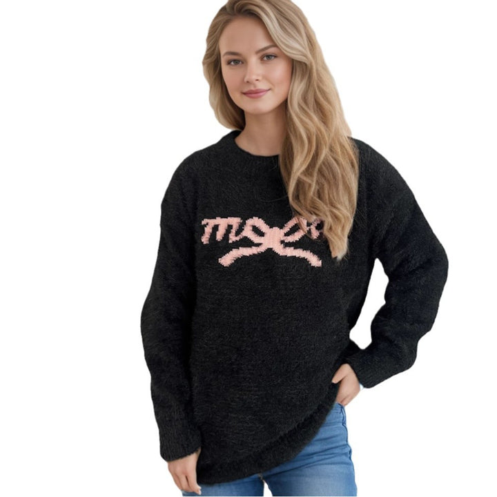 Damer tröja med hjärtligt motiv och mjukt material Mirla-Eva Jonsson