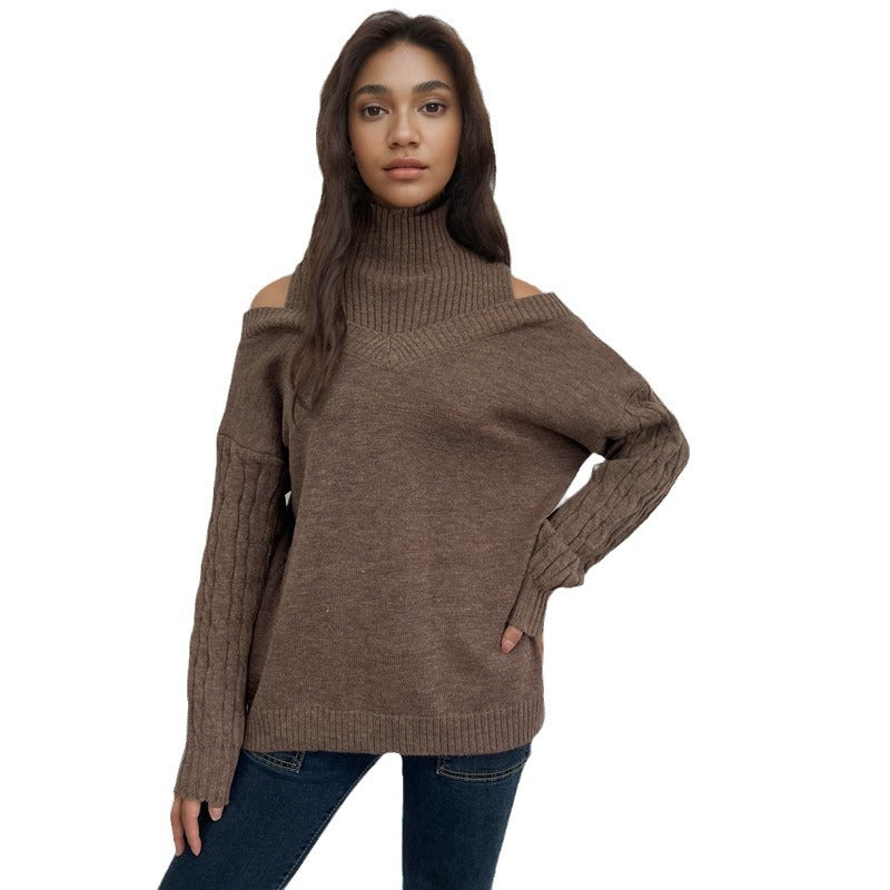 Damer tröja med off-shoulder design och strukturerade ärmar Eva Jonsson-Eva Jonsson