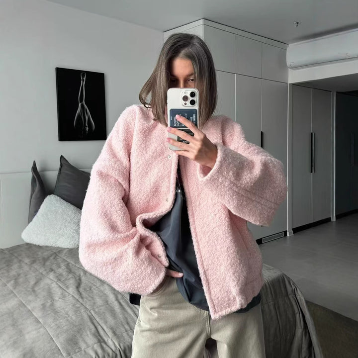 Damer ulljacka i modern teddy-stil Eva Jonsson-Eva Jonsson