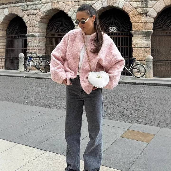Damer ulljacka i modern teddy-stil Eva Jonsson-Eva Jonsson