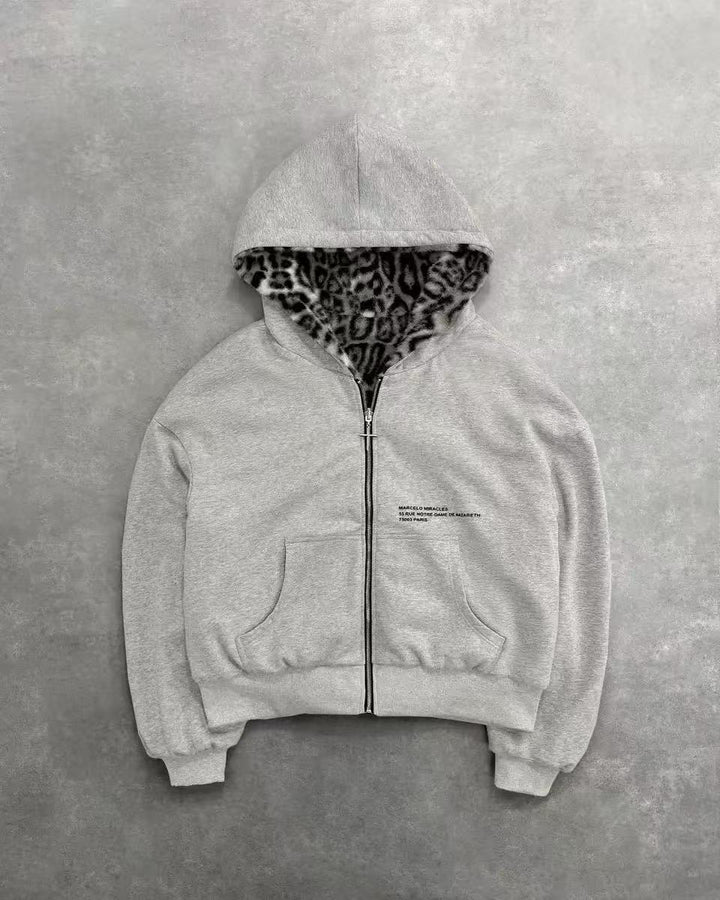Damer urban hoodie med lätt fleece och kengurutaska Mirla-Eva Jonsson