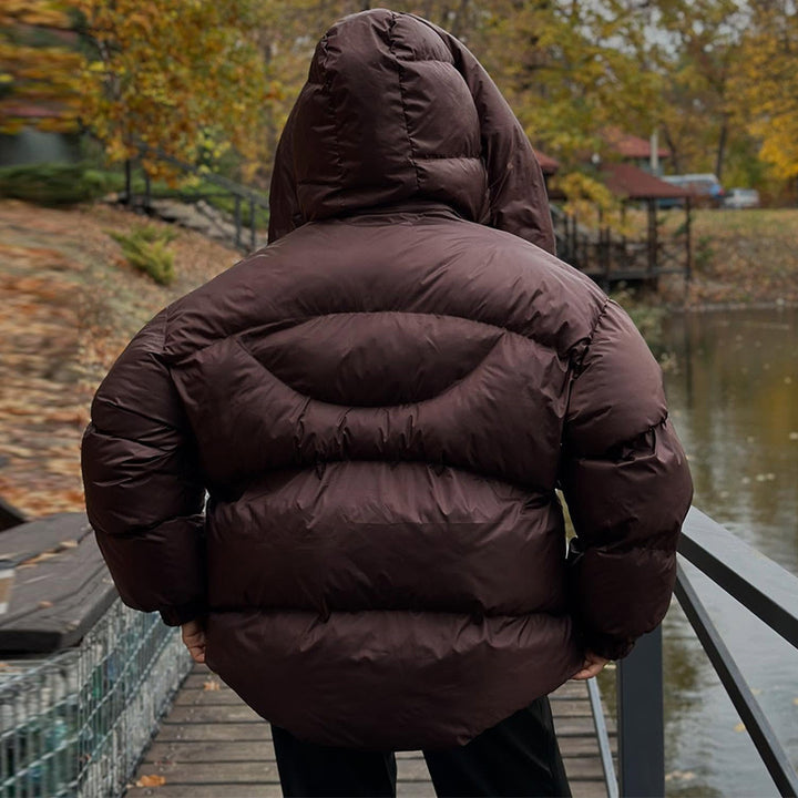 Damer vadderad vinterjacka med oversized huva Mirla-Eva Jonsson