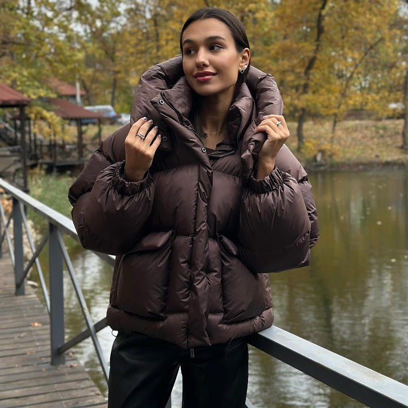 Damer vadderad vinterjacka med oversized huva Mirla-Eva Jonsson