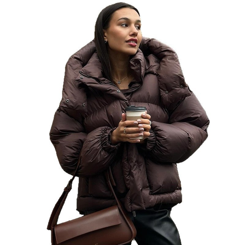 Damer vadderad vinterjacka med oversized huva Mirla-Eva Jonsson