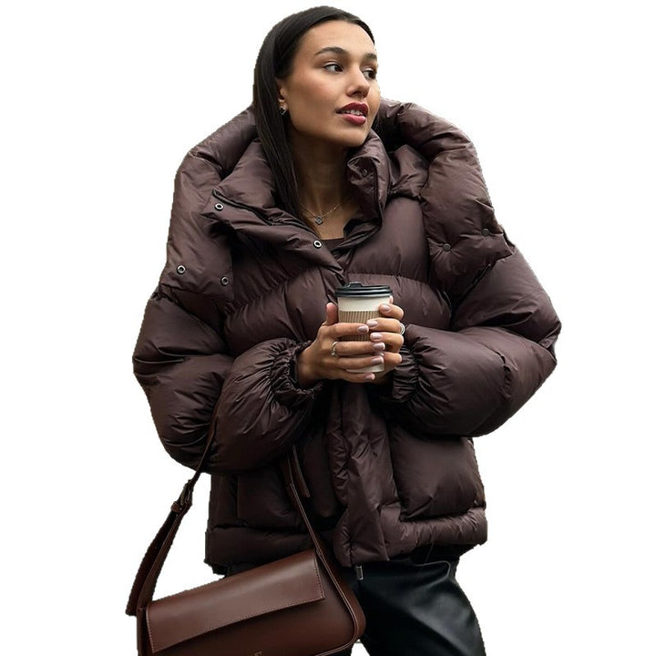 Damer vadderad vinterjacka med oversized huva Mirla-Eva Jonsson