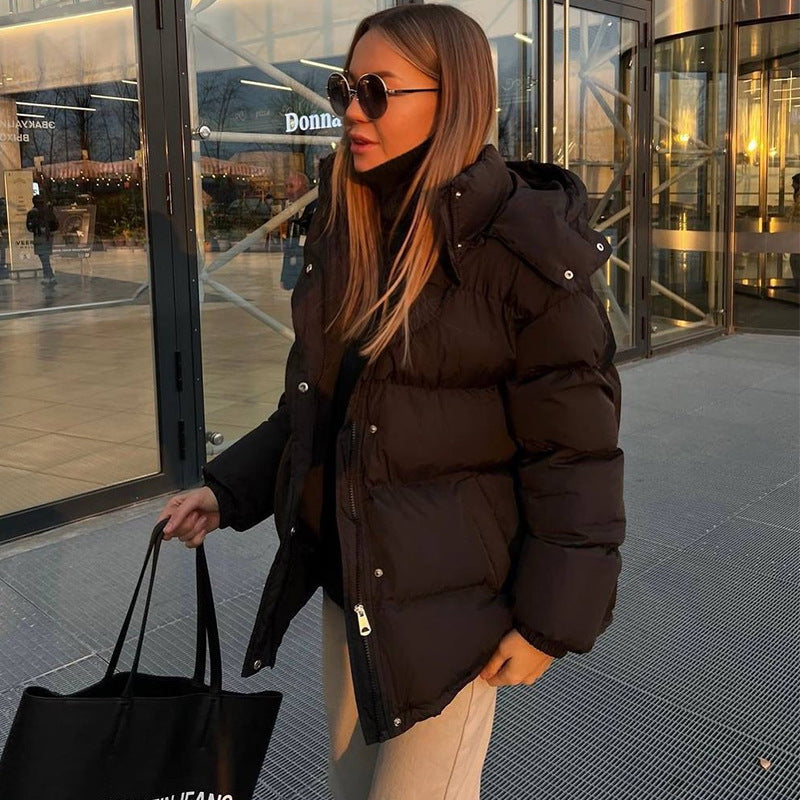 Damer vattentät vinterjacka med voluminös passform Mirla-Eva Jonsson