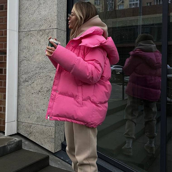 Damer vattentät vinterjacka med voluminös passform Mirla-Eva Jonsson