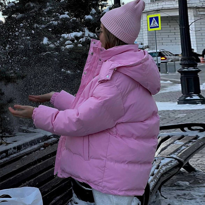 Damer vattentät vinterjacka med voluminös passform Mirla-Eva Jonsson