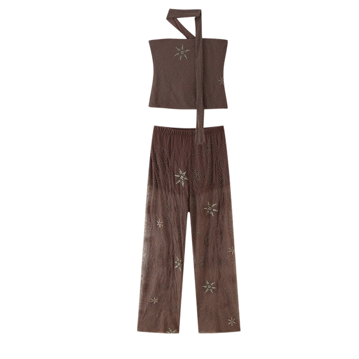 Damer vida Palazzo-byxor med elegant broderidesign Mirla-Eva Jonsson