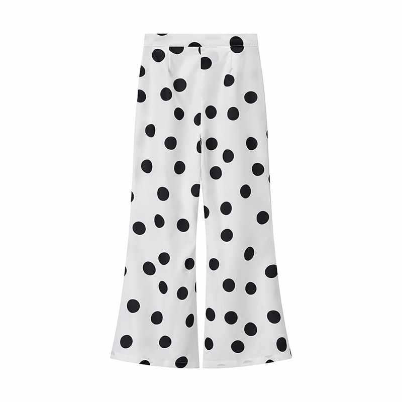 Damer vida Palazzo-byxor med polka Dots design Mirla-Eva Jonsson