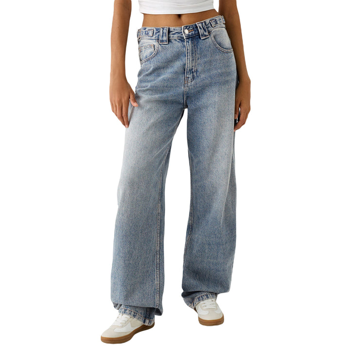 Damer vida high-waist jeans med elegant passform och avslappnad design Mirla-Eva Jonsson