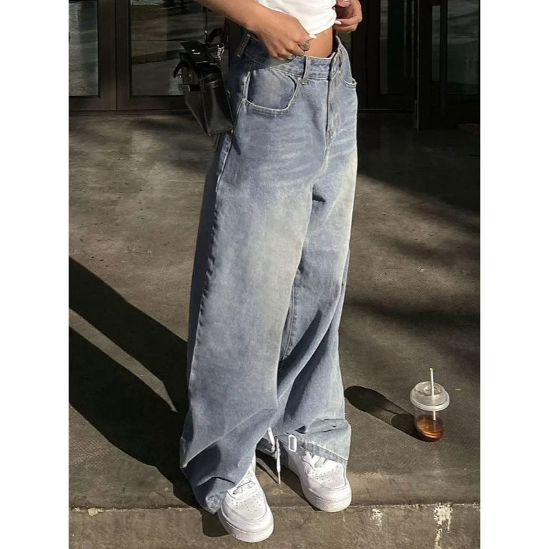 Damer vida högmidjade jeans med dekorativa fickor Mirla-Eva Jonsson
