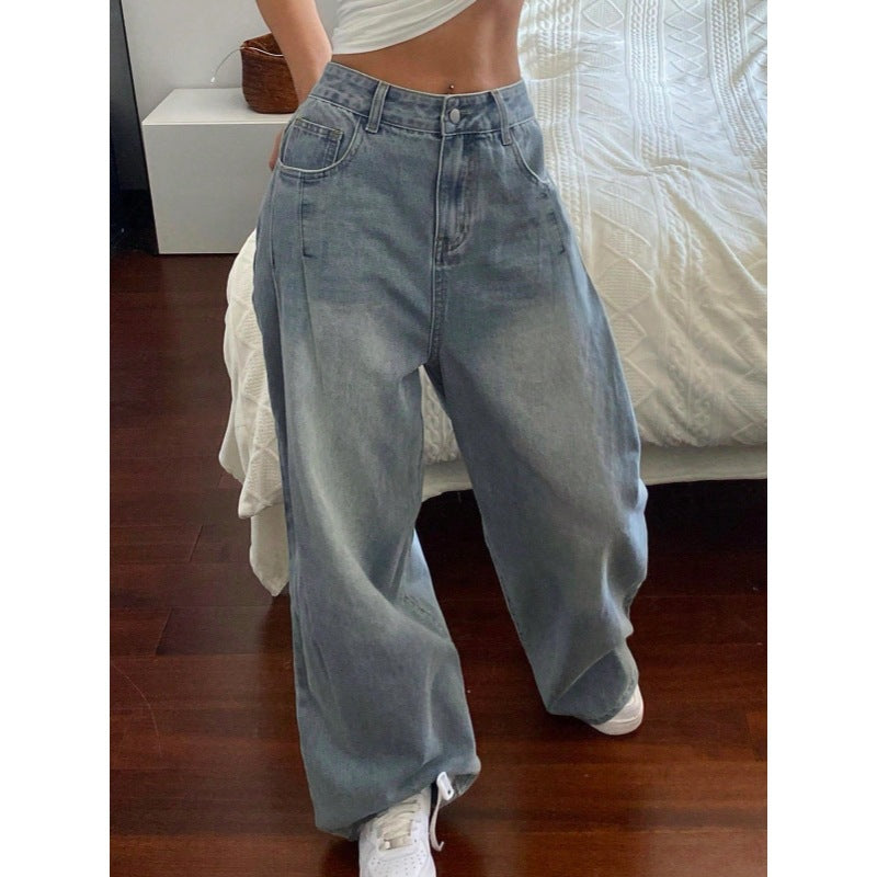 Damer vida högmidjade jeans med dekorativa fickor Mirla-Eva Jonsson