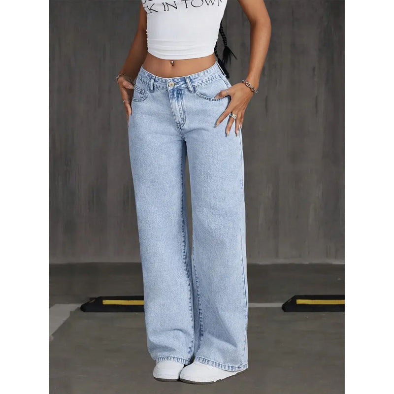 Damer vida jeans i vintage-stil Mirla-Eva Jonsson