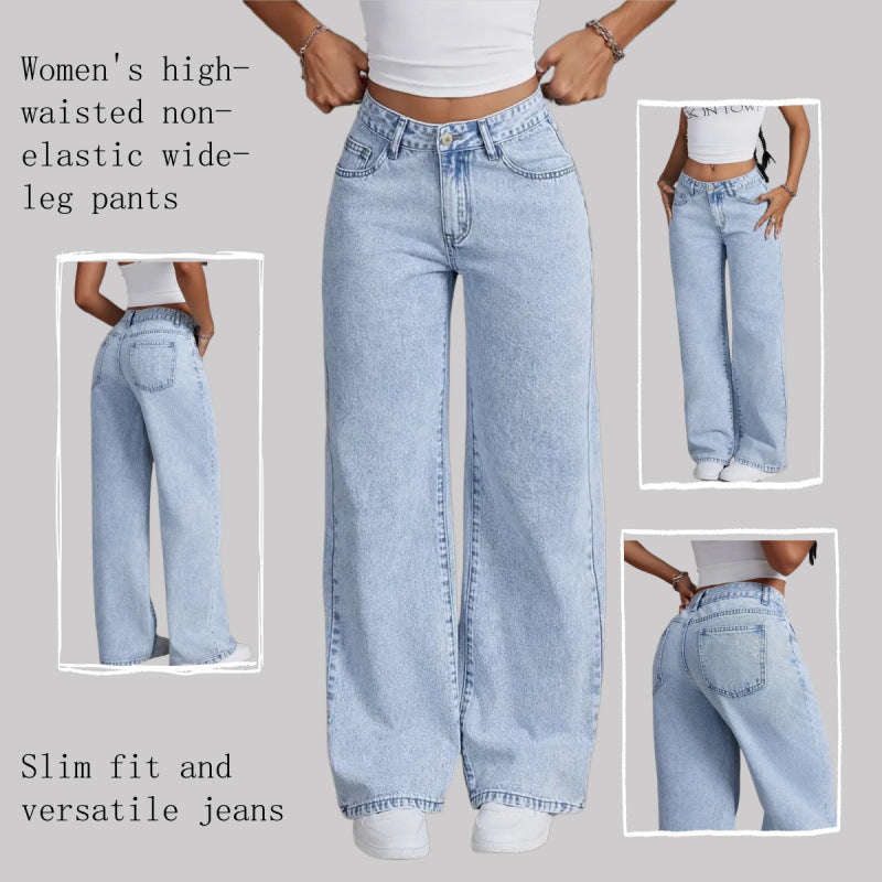 Damer vida jeans i vintage-stil Mirla-Eva Jonsson