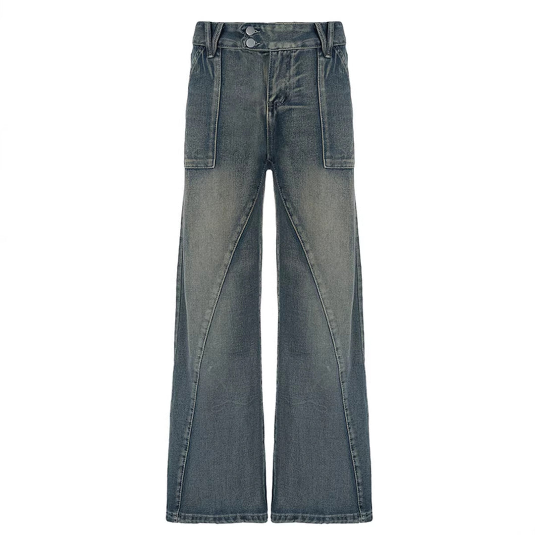 Damer vida jeans med avslappnad passform och unik design Mirla-Eva Jonsson