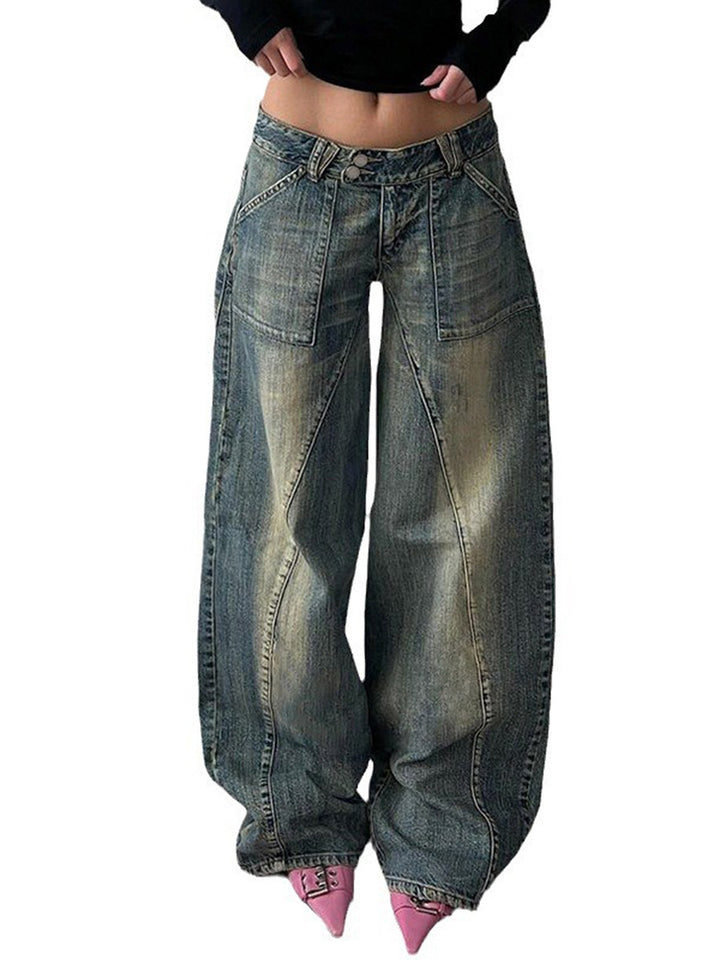 Damer vida jeans med avslappnad passform och unik design Mirla-Eva Jonsson