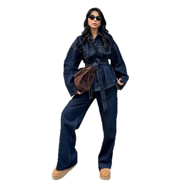 Damer vida jeans med högmidjad passform och klassiska fickor Mirla-Eva Jonsson