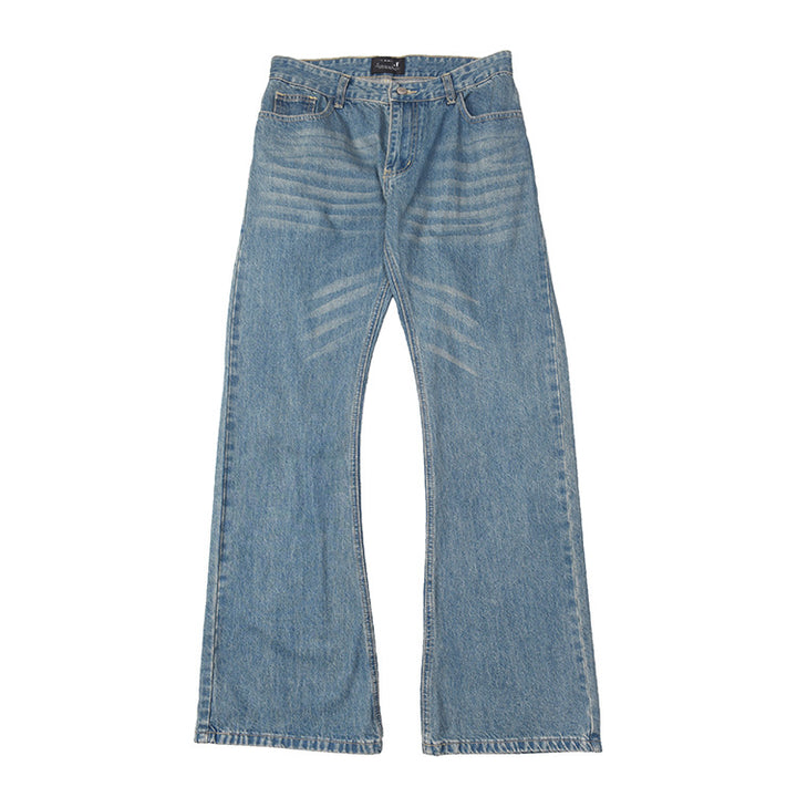 Damer vida jeans med utstickande design Mirla-Eva Jonsson
