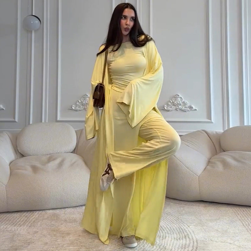 Damer vidare skuren jumpsuit-set med avslappnade ärmar Mirla-Eva Jonsson
