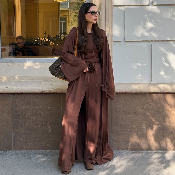 Damer vidare skuren jumpsuit-set med avslappnade ärmar Mirla-Eva Jonsson