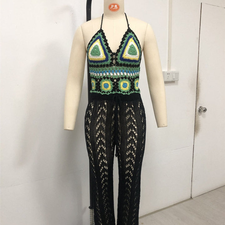 Damer virkat bikiniöverdel med lekfull geometrisk design Mirla-Eva Jonsson
