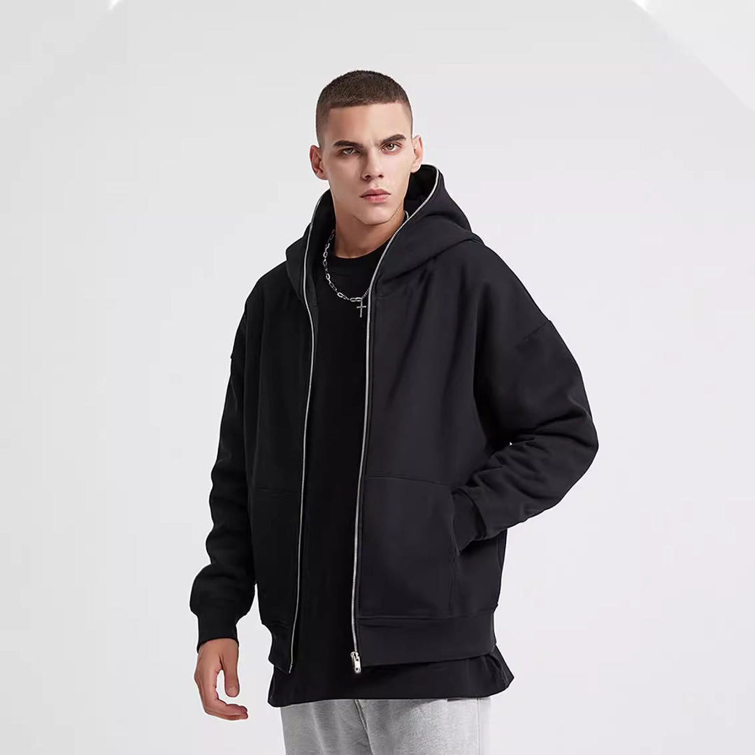 Damer zip-hoodie med hög krage och praktiska fickor Eva Jonsson-Eva Jonsson