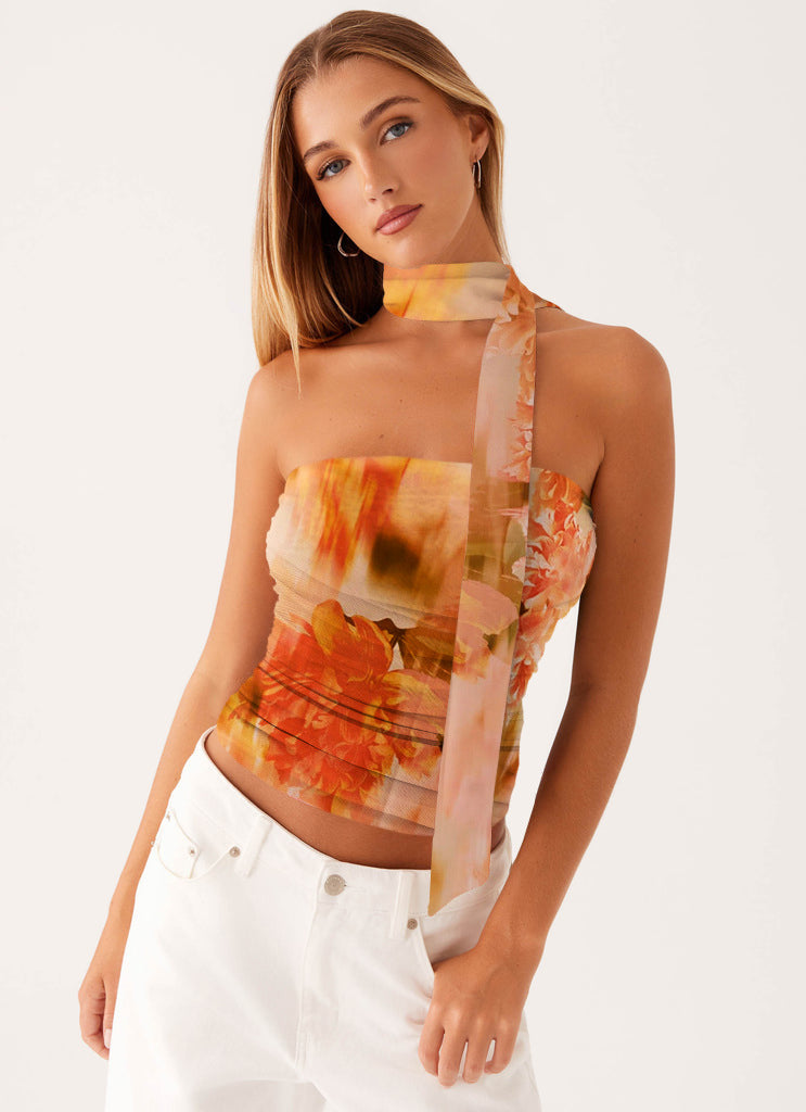 Damern Bandeau-top med raffinerade bindband Mirla-Eva Jonsson