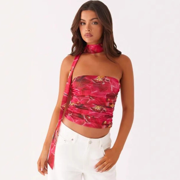 Damern Bandeau-top med raffinerade bindband Mirla-Eva Jonsson