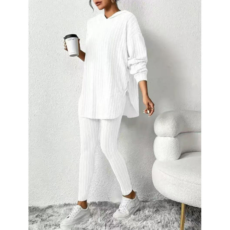 Damern Bekväm Lounge-set med huva och smala byxor Mirla-Eva Jonsson
