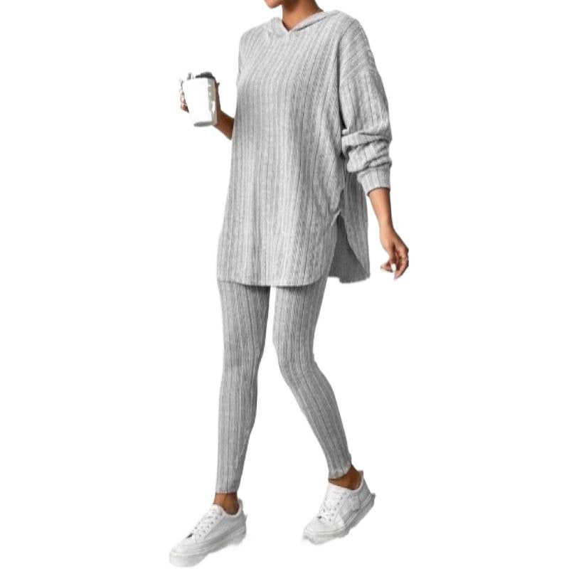 Damern Bekväm Lounge-set med huva och smala byxor Mirla-Eva Jonsson