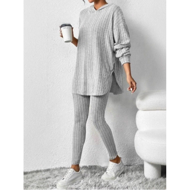 Damern Bekväm Lounge-set med huva och smala byxor Mirla-Eva Jonsson