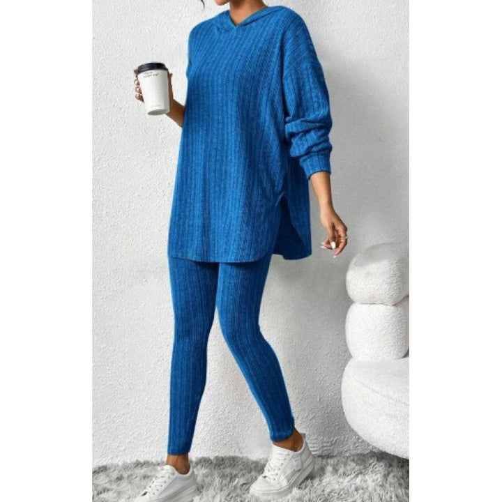 Damern Bekväm Lounge-set med huva och smala byxor Mirla-Eva Jonsson
