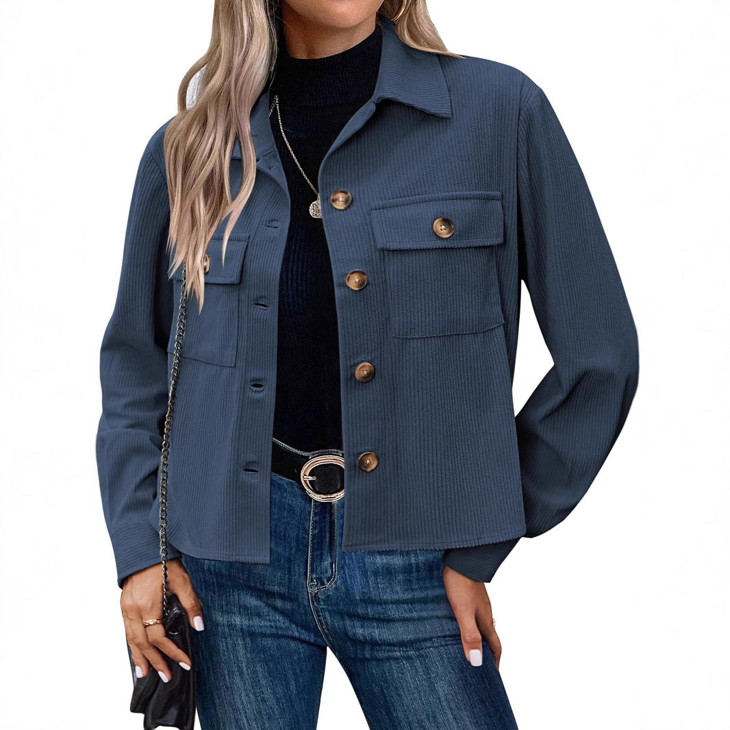 Damern Cordjacka med två bröstfickor Mirla-Eva Jonsson