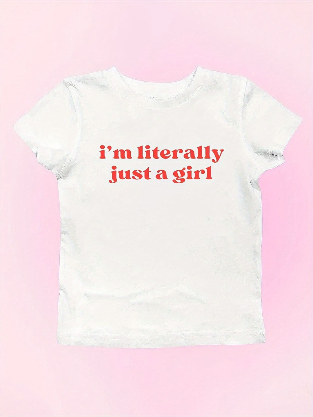 Damern Crop-T-Shirt med glatt körsbärsmotiv Mirla-Eva Jonsson
