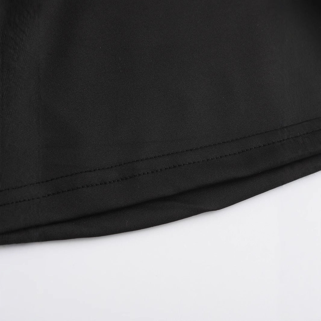 Damern Crop-T-Shirt med glatt körsbärsmotiv Mirla-Eva Jonsson