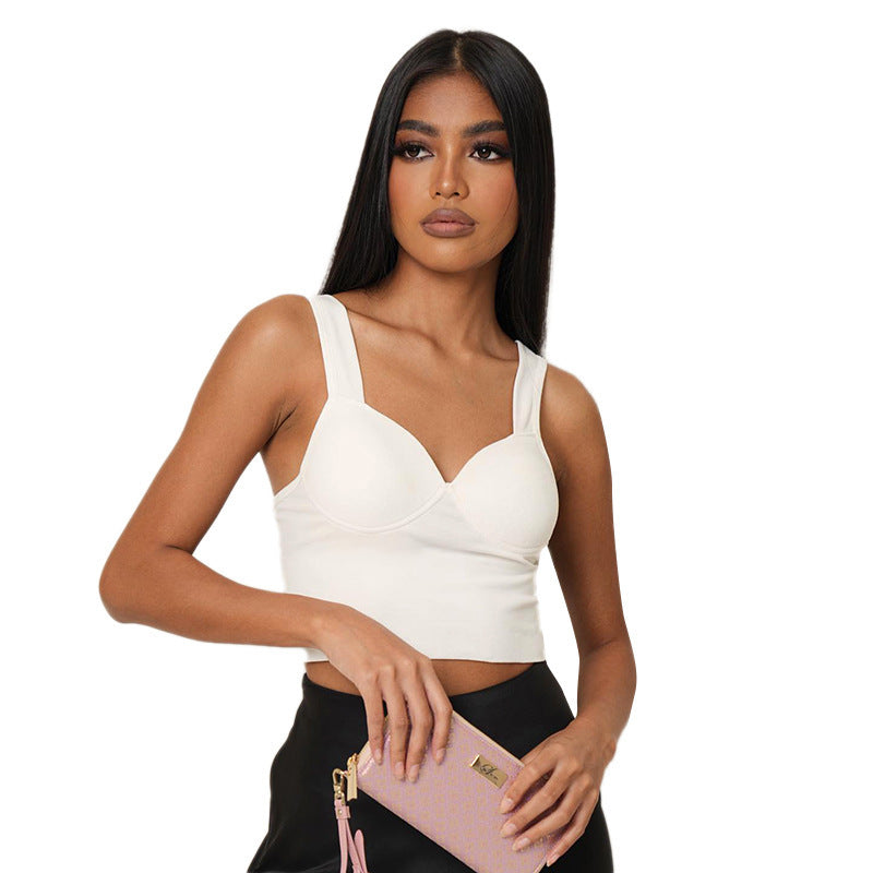 Damern Crop Top med bekväm passform och elegant dekolletage Mirla-Eva Jonsson
