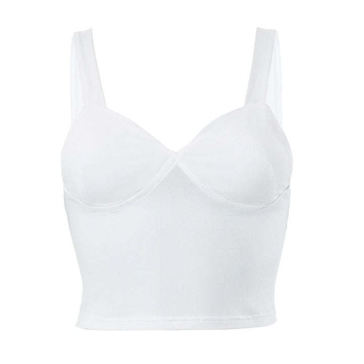 Damern Crop Top med bekväm passform och elegant dekolletage Mirla-Eva Jonsson