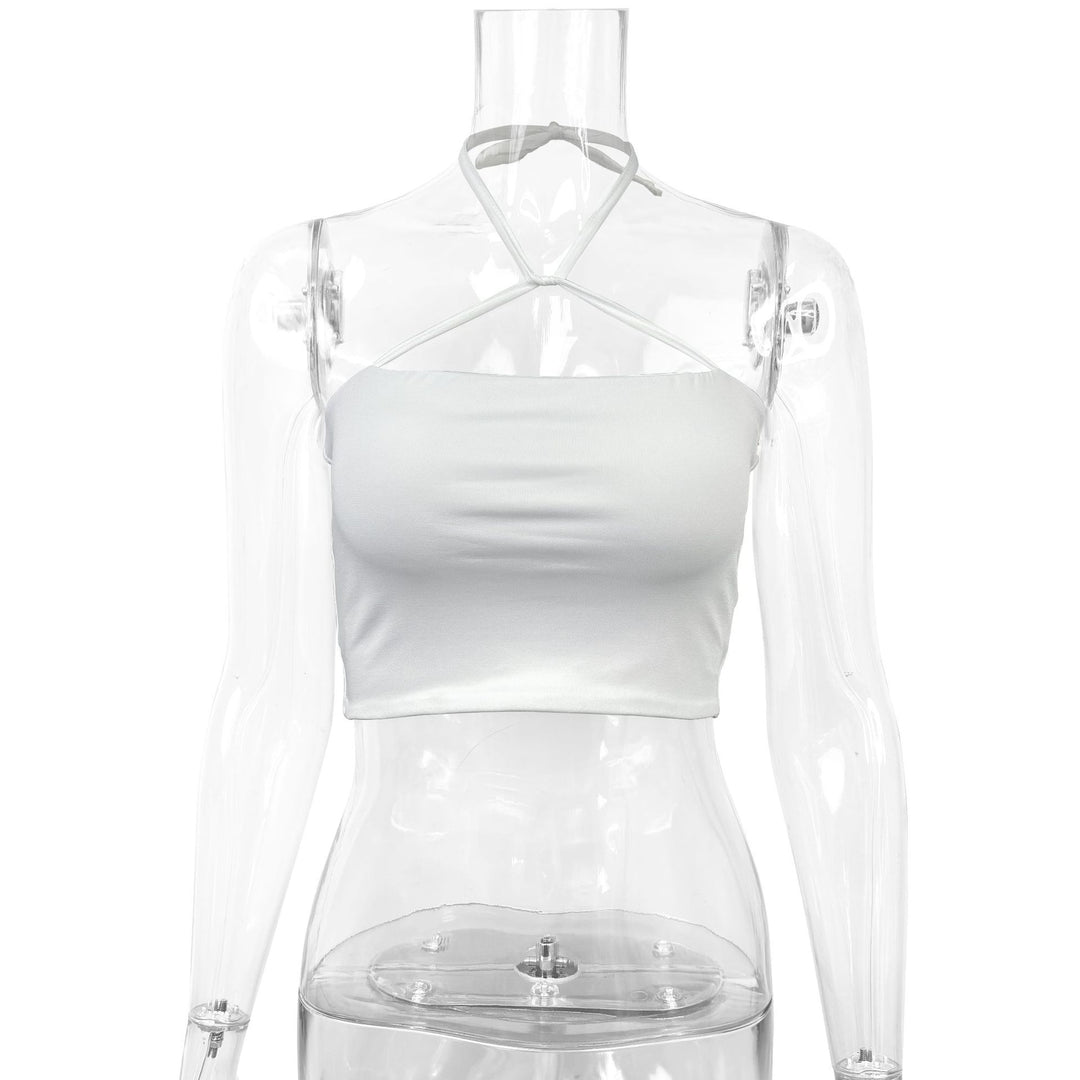 Damern Crop-Top med en raffinerad korsryggdesign Mirla-Eva Jonsson