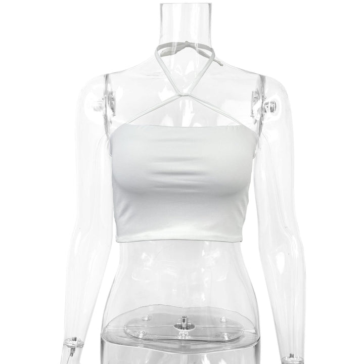 Damern Crop-Top med en raffinerad korsryggdesign Mirla-Eva Jonsson