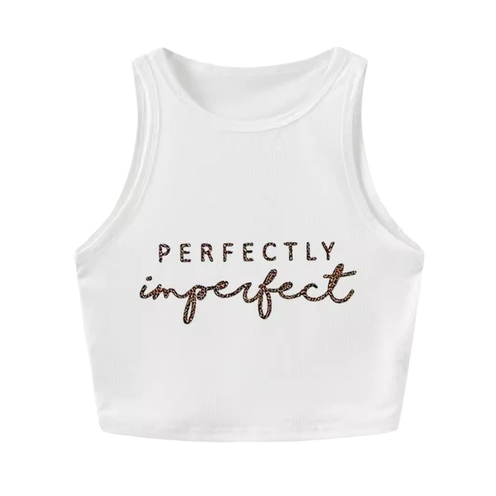 Damern Crop-Top med iögonfallande tryck och kroppsnära snitt Mirla-Eva Jonsson