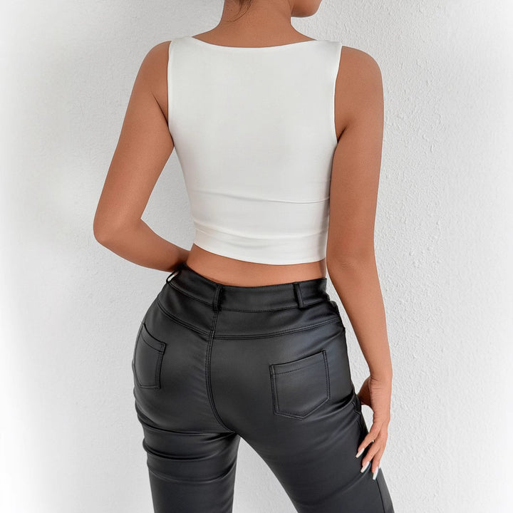 Damern Crop-Top med moderiktig skärning och komfort Mirla-Eva Jonsson