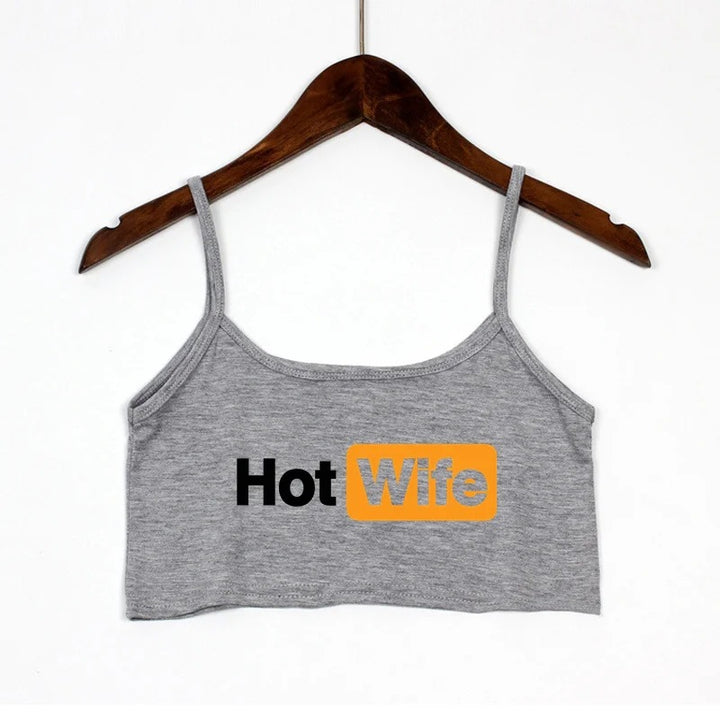 Damern Crop-Top med moderna tryck och justerbara remmar Mirla-Eva Jonsson