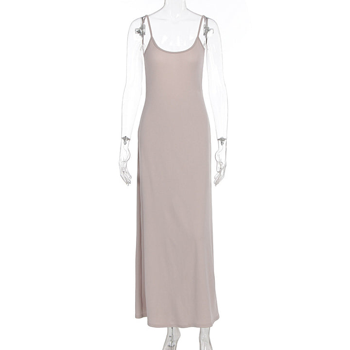 Damern Elegant Maxi Klänning med enkla band och flytande snitt Mirla-Eva Jonsson