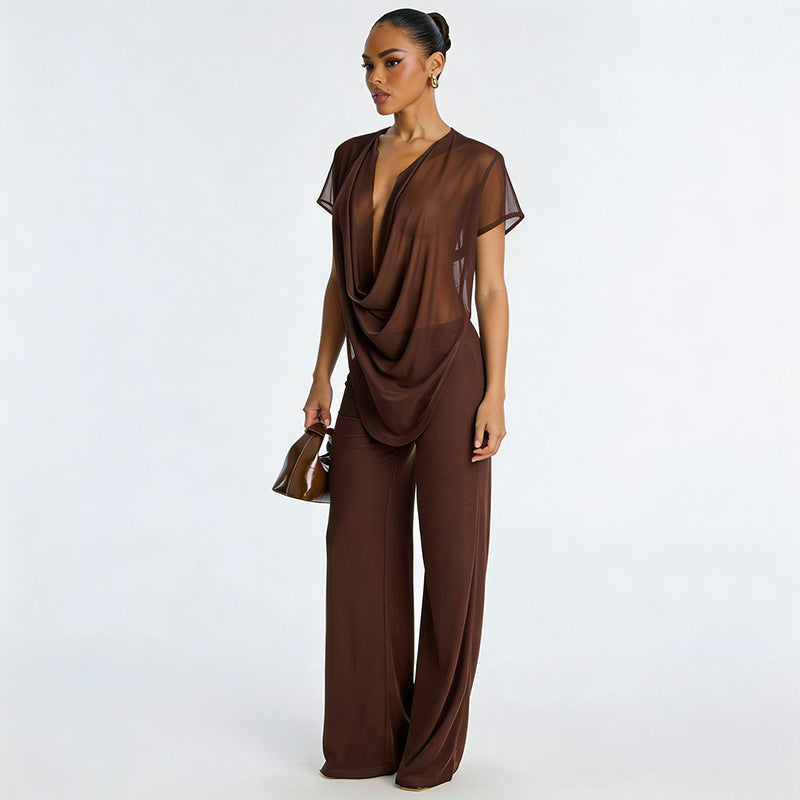 Damern Elegant Oversized-Outfit i flödande material Mirla-Eva Jonsson