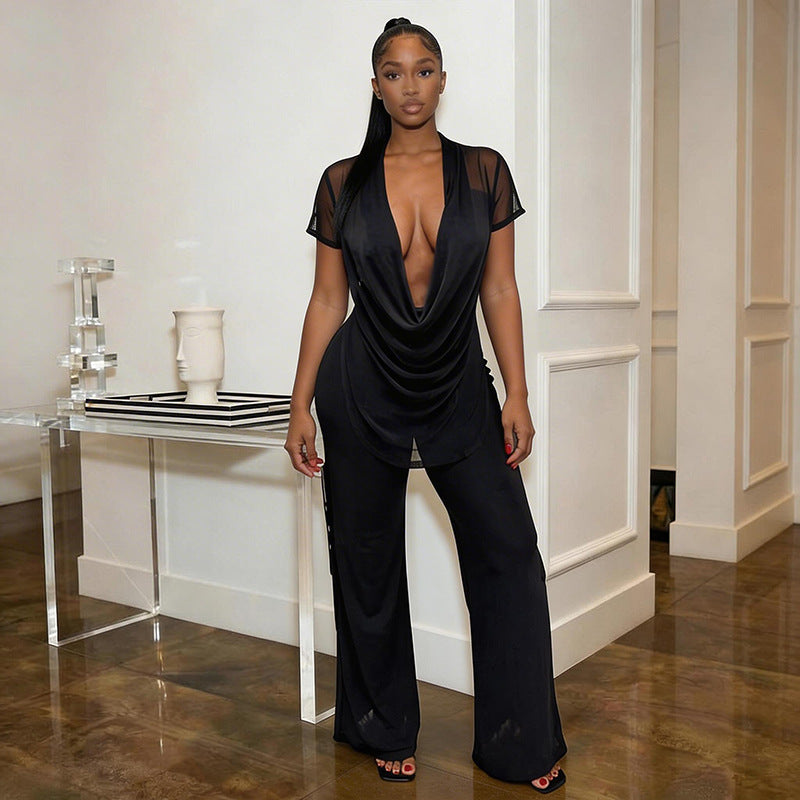 Damern Elegant Oversized-Outfit i flödande material Mirla-Eva Jonsson