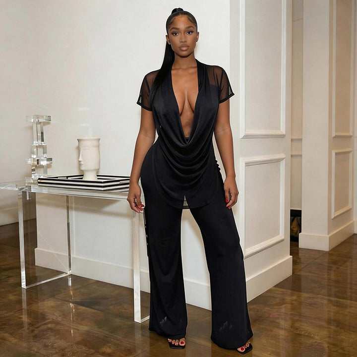 Damern Elegant Oversized-Outfit i flödande material Mirla-Eva Jonsson