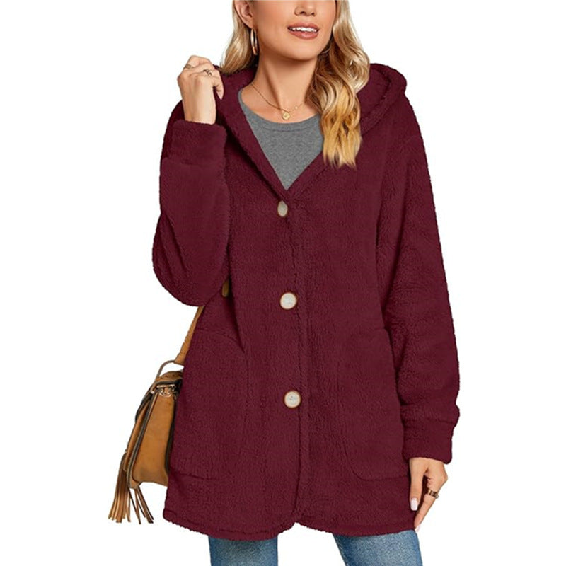 Damern Fuzzy Hooded Kappa Eva Jonsson-Eva Jonsson