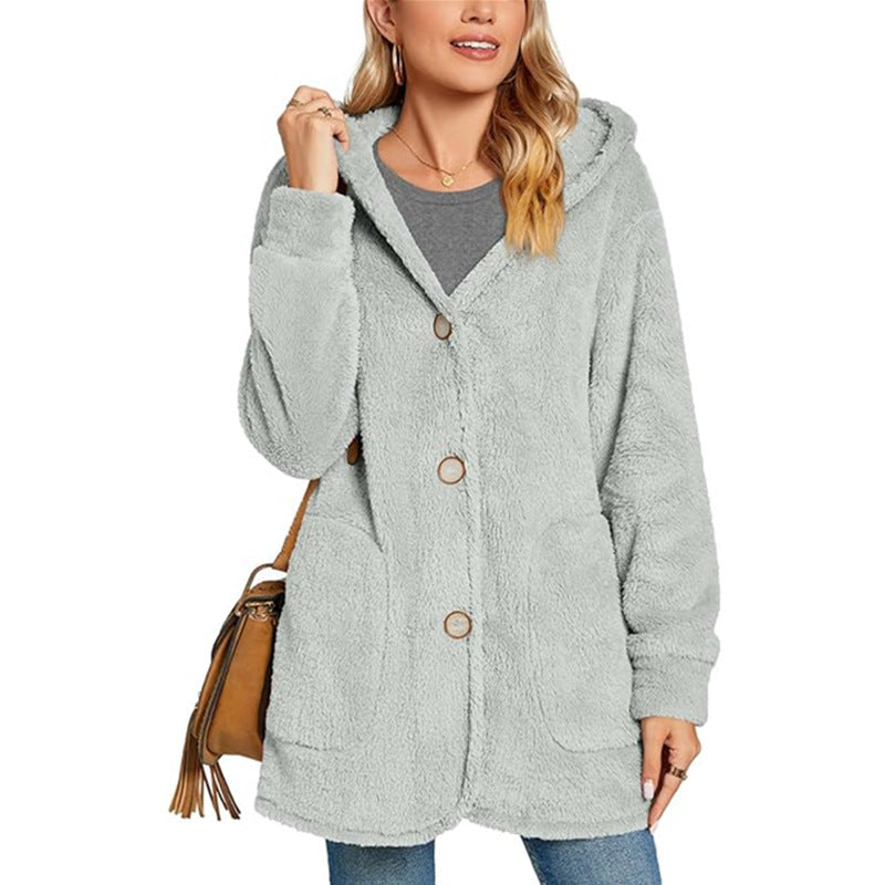 Damern Fuzzy Hooded Kappa Eva Jonsson-Eva Jonsson
